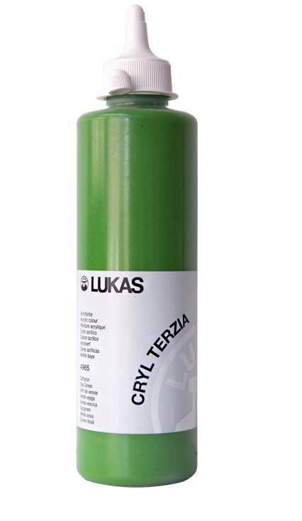 Akrylová barva LUKAS "Cryl Terzia" 500 ml - zeleň listová
