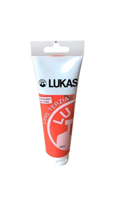 Akrylová barva LUKAS "Cryl Terzia" 125 ml - kadmium oranžová