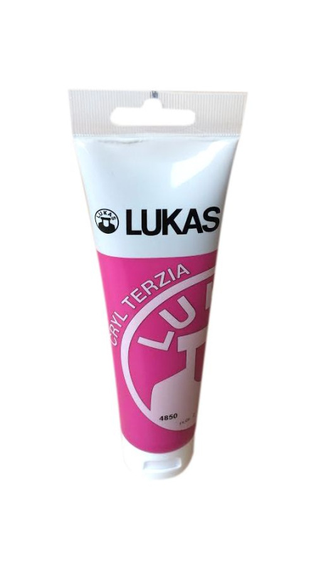 Akrylová barva LUKAS "Cryl Terzia" 125 ml - primární červená