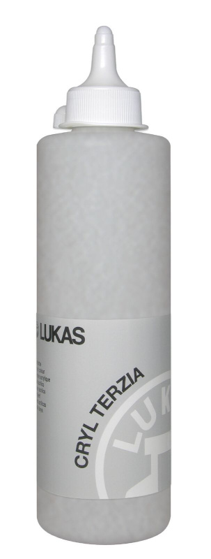Akrylová barva LUKAS "Cryl Terzia" 500 ml - stříbrná