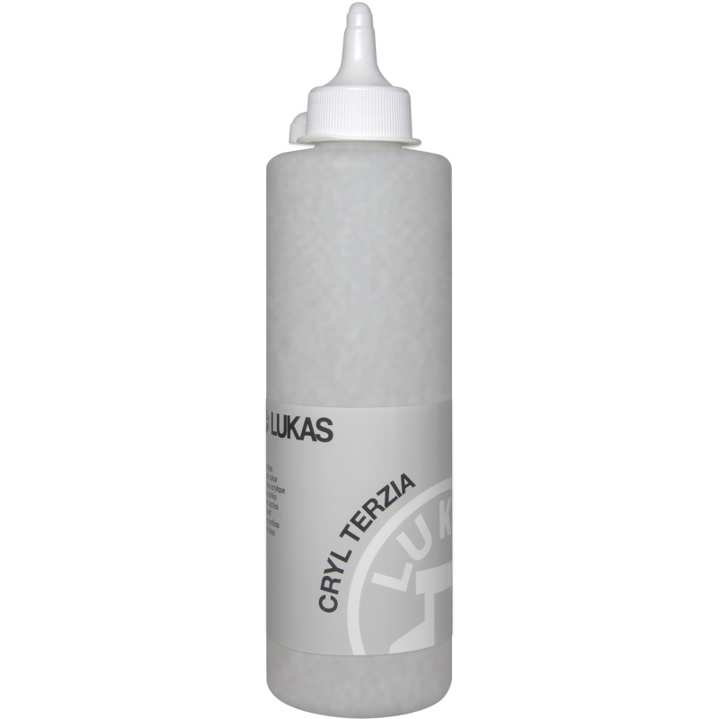 Akrylová barva LUKAS "Cryl Terzia" 500 ml - stříbrná