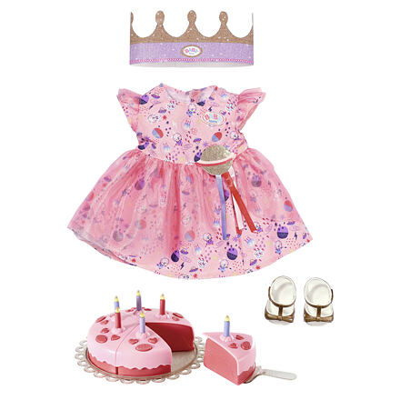 BABY born Souprava s dortem Deluxe Narozeninová edice, 43 cm