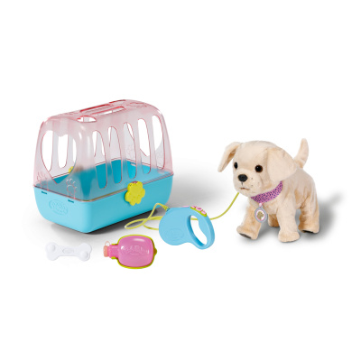 Zapf Baby born Můj veselý pejsek s přepravním boxem