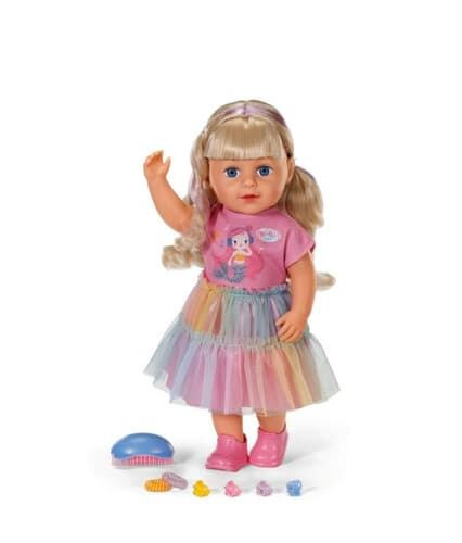 Panenka BABY born Carla 43 cm s doplňky na česání