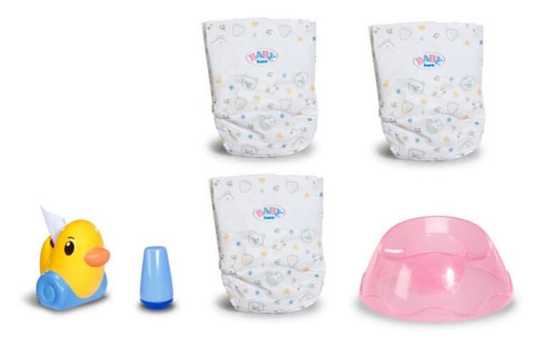 Baby Born interaktivní sada s nočníkem pro panenky 43 cm