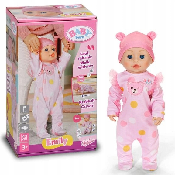 BABY born Emily se učí chodit, 43 cm