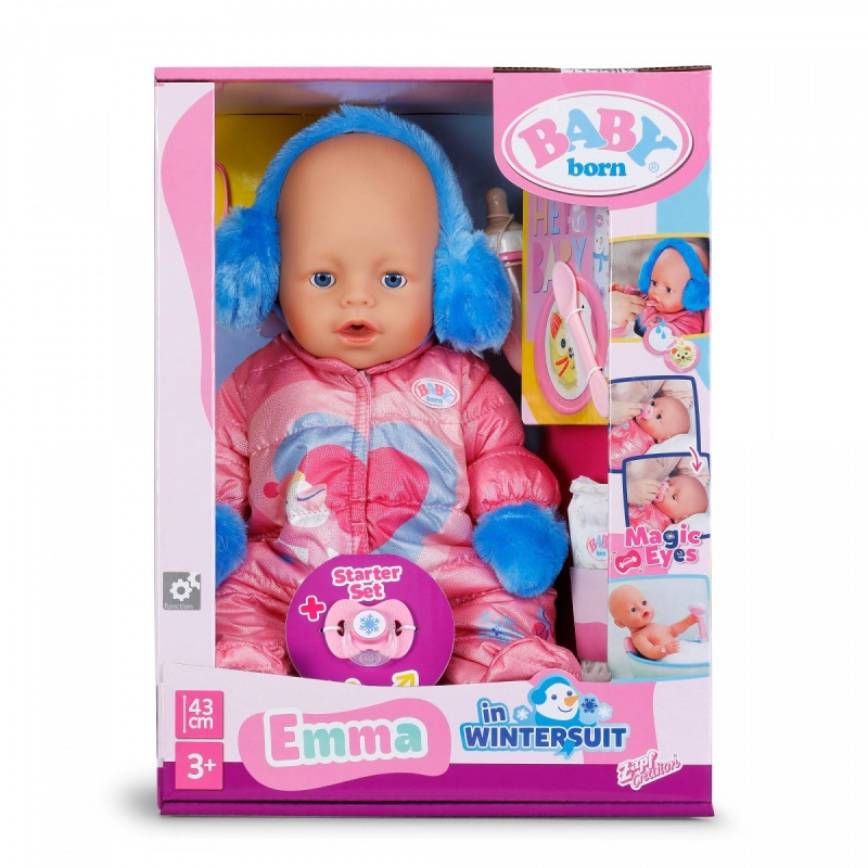 panenka BABY born Emma v zimní kombinéze 43 cm