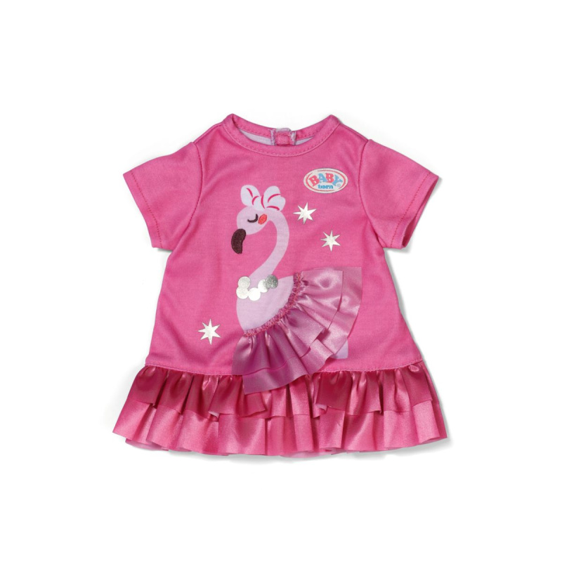 Baby born šatičky s plameňákem pro panenku 43 cm
