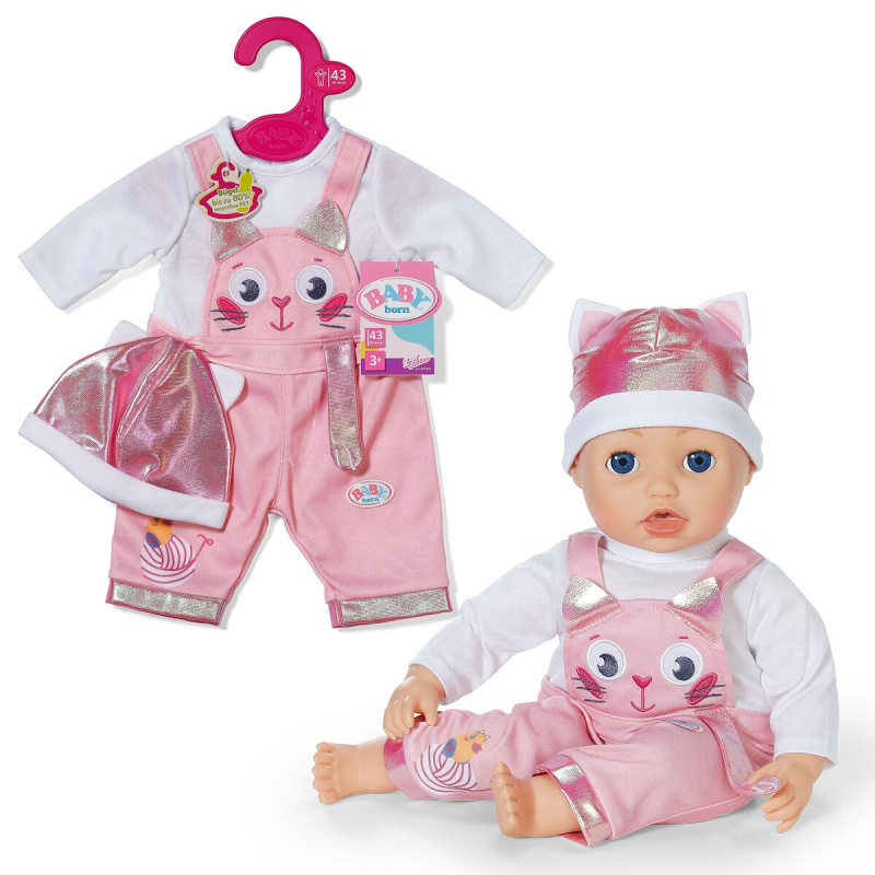 Baby Born overal s čepičkou pro panenku 43 cm