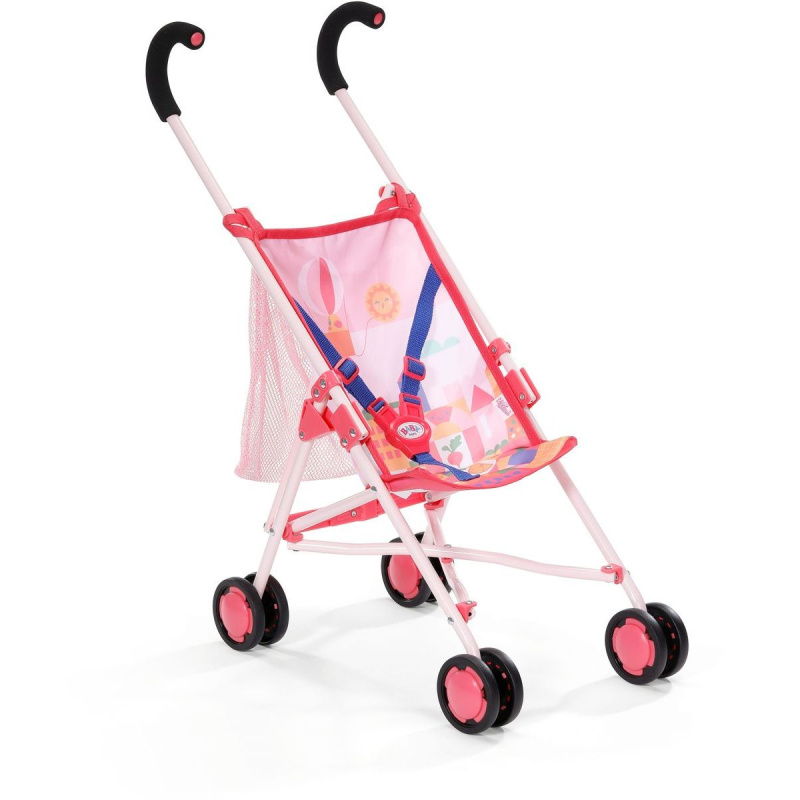 BABY born Kočárek hole se síťkou - růžový