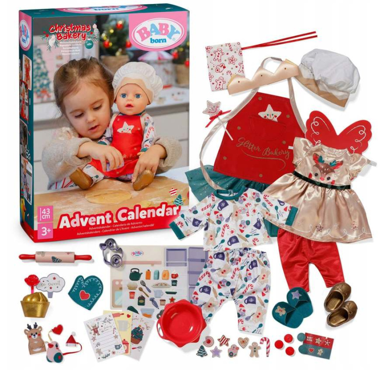 Baby Born adventní kalendář 2026 s doplňky pro panenku 43 cm