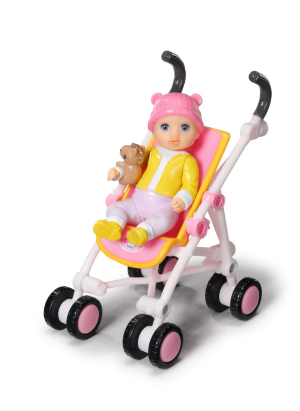 Zapf BABY born Minis Sada s kočárkem a panenkou