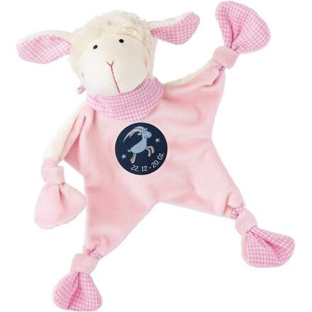 Muchláček znamení - KOZOROH - růžová ovečka (19 cm) Sigikid