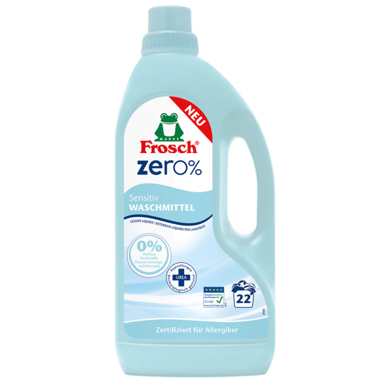 Frosch EKO ZERO% Prací prostředek pro citlivou pokožku 1,5 l