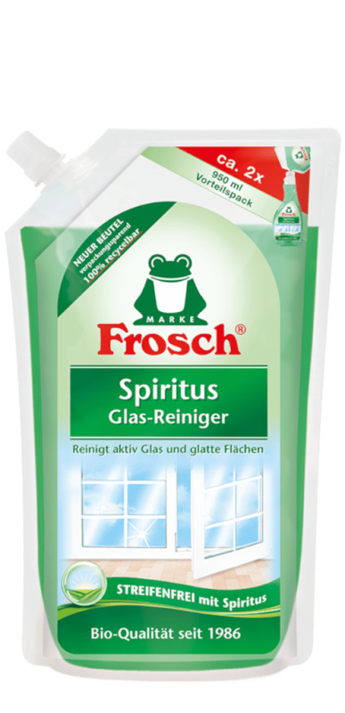 Frosch Frosch BIO Spiritus čistič skel - náhradní náplň 950 ml