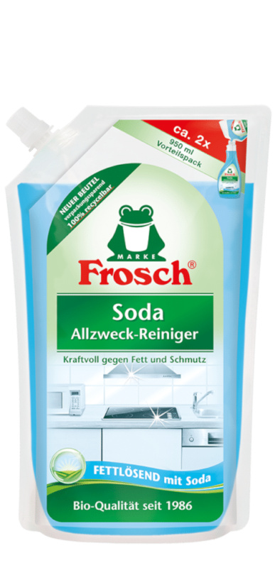 Frosch EKO Čistič na kuchyně s přírodní sodou – náhradní náplň 950 ml
