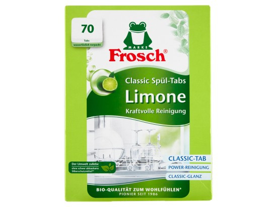 Tablety do myčky Frosch - limetka, 70 ks