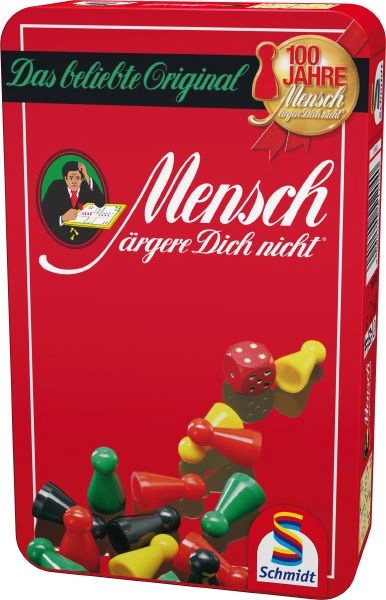 Schmidt Spiele Mensch ärgere Dich nicht – cestovní hra v kovové krabičce - 1 kus