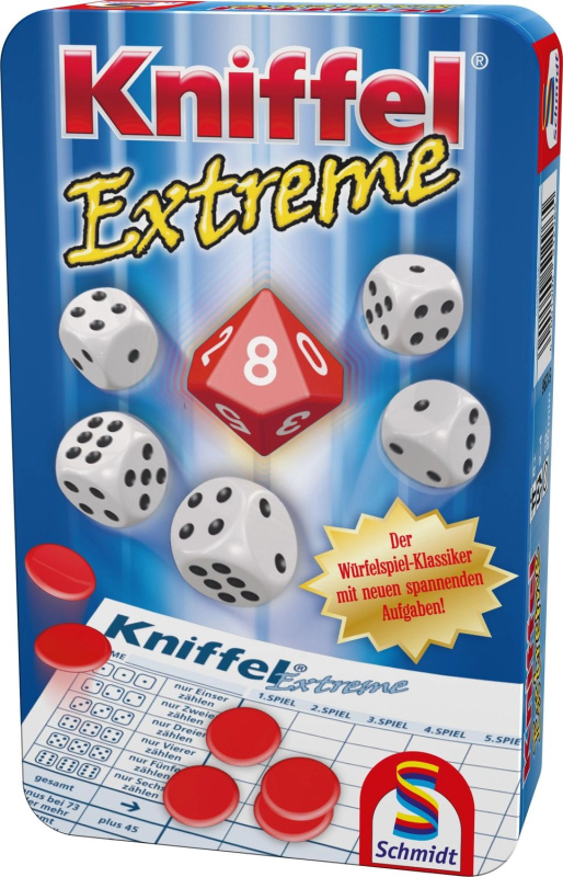 Schmidt Spiele Kniffel Extreme v kovové krabičce