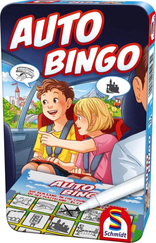 Schmidt Spiele auto bingo v kovové krabičce - 1 kus