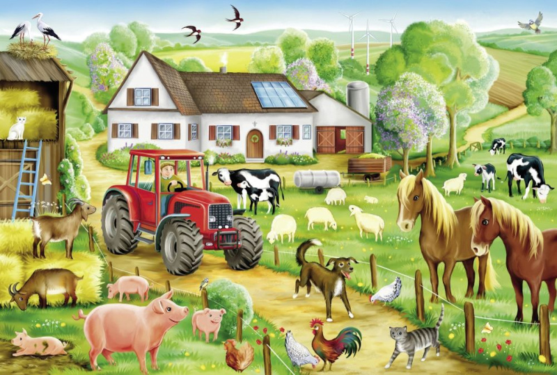 SCHMIDT Puzzle Na farmě 100 dílků