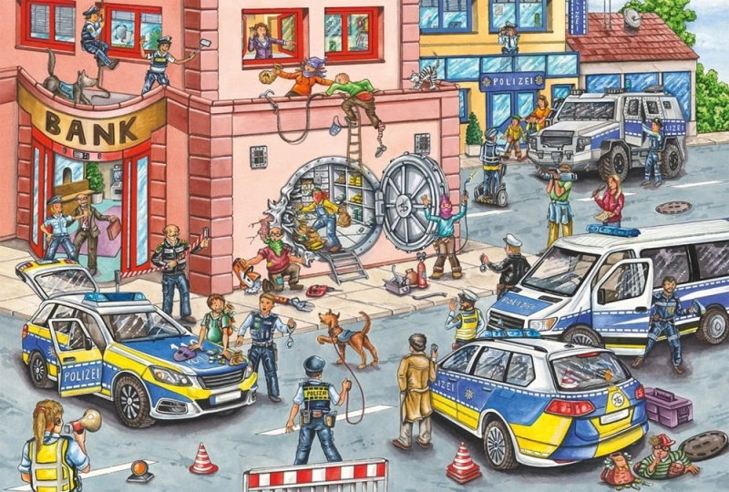 SCHMIDT Policie v akci 100 dílků