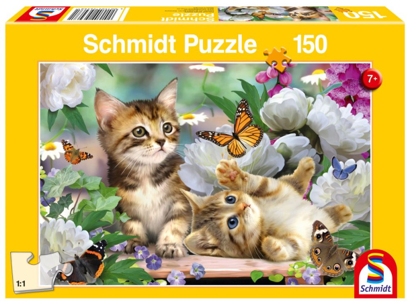 Puzzle Hravá koťátka 150 dílků