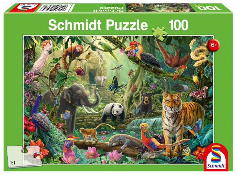Puzzle pestrá džungle 100 dílků