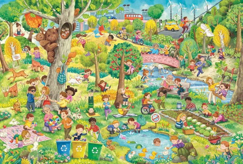 Puzzle Šťastná Planeta 150 dílků