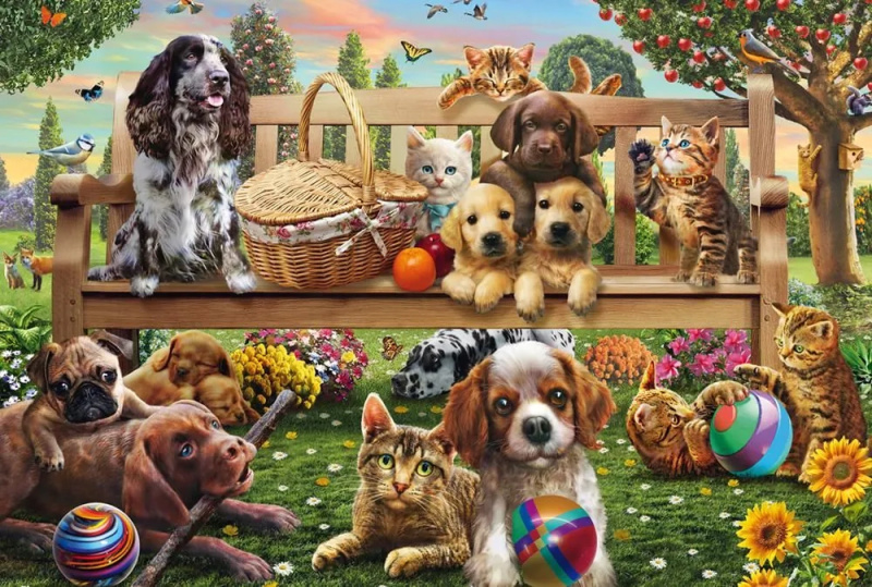 Zahradní piknik puzzle 200 dílků