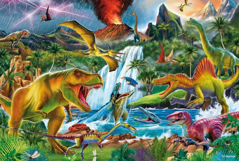 Pravěcí obři Puzzle 200 dílků