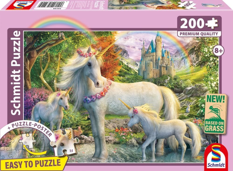 Puzzle Jednorožec s mláďaty
