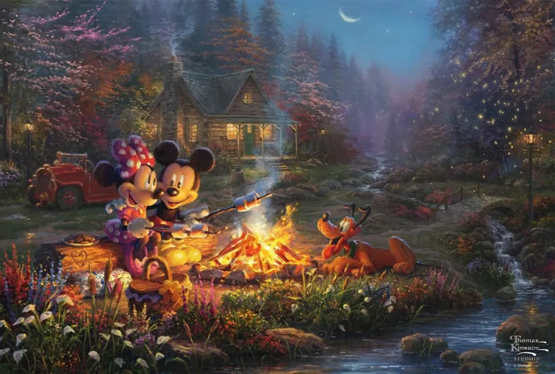 Puzzle Mickey a Minnie: Romantika u ohně 200 dílků