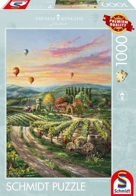 Schmidt Thomas Kinkade: Vineyard mírového údolí 1000 dílků