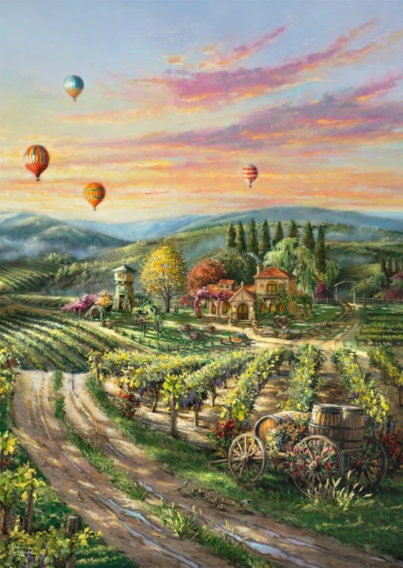 Schmidt Thomas Kinkade: Vineyard mírového údolí 1000 dílků