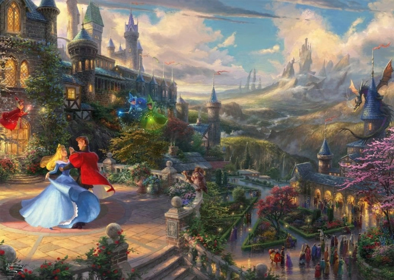 Schmidt Thomas Kinkade: Šípková Růženka Tančící v kouzelném světle 1000 dílků