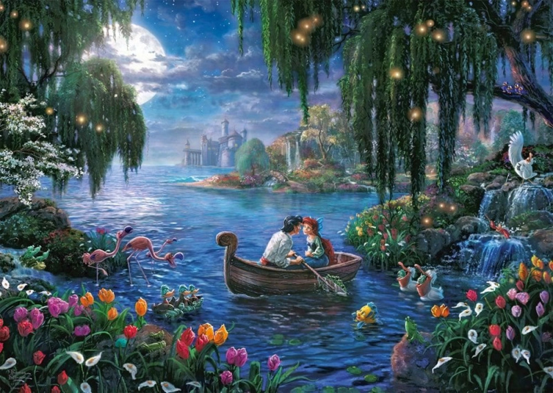 Schmidt Thomas Kinkade: Malá mořská víla a princ Eric 1000 dílků