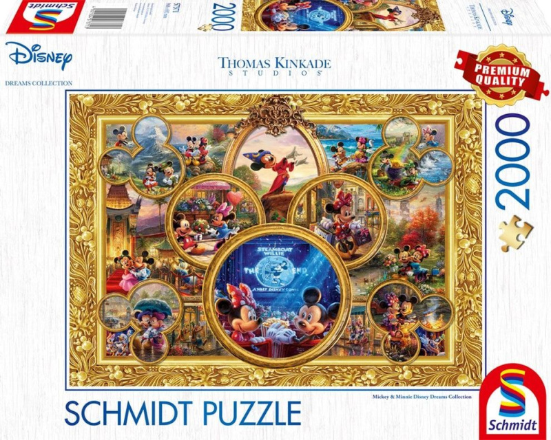 SCHMIDT Koláž: Mickey a Minie 2000 dílků