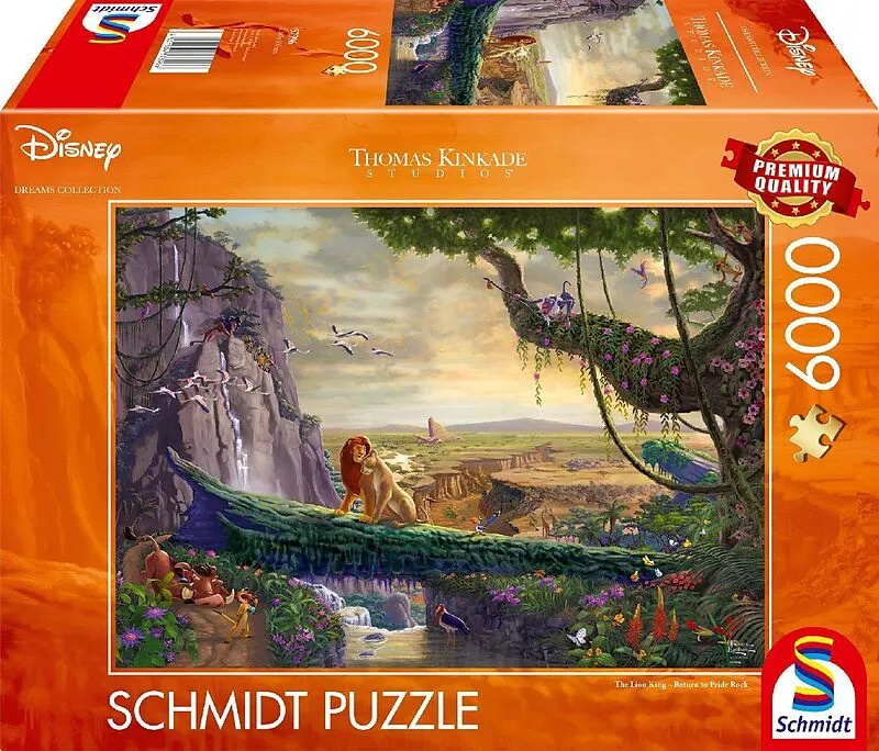 Puzzle Lví král: Návrat na lví skálu 6000 dílků
