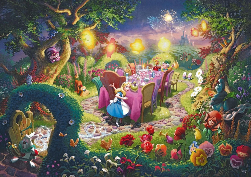 Puzzle Alenka v říši divů: Čajový dýchánek