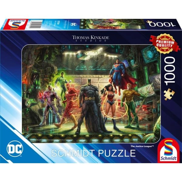 The Justice League – puzzle 1000 dílků (kolekce Thomas Kinkade)
