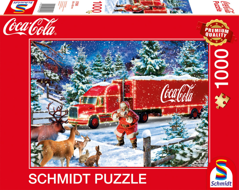 SCHMIDT Coca cola Vánoční kamion 1000 dílků