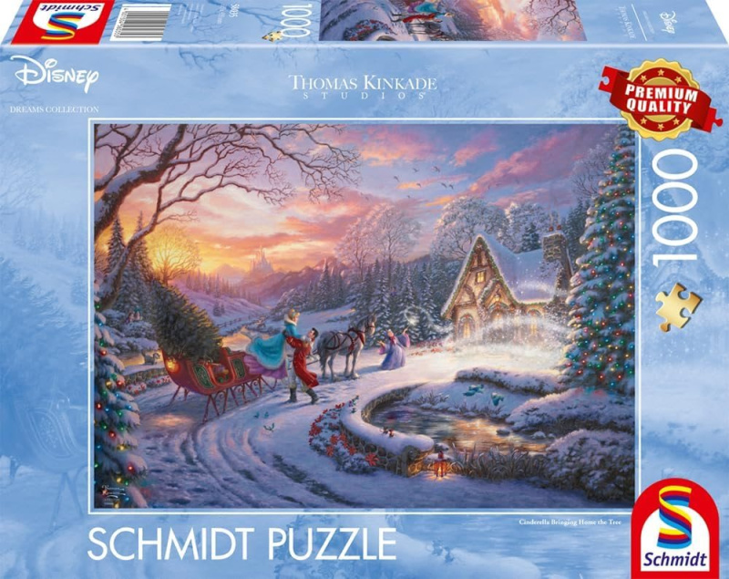 SCHMIDT Disney Popelka s princem o Vánocích 1000 dílků