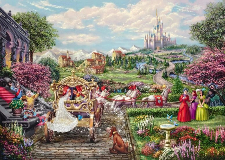 SCHMIDT Puzzle Popelka: Šťastně až navěky 1000 dílků
