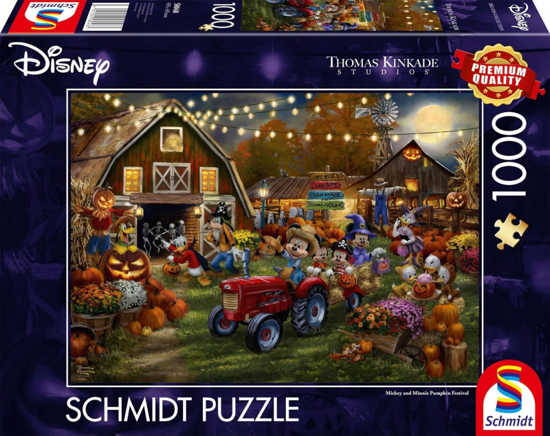 Puzzle SCHMIDT Mickey a Minnie – dýňová slavnost 1000 dílků