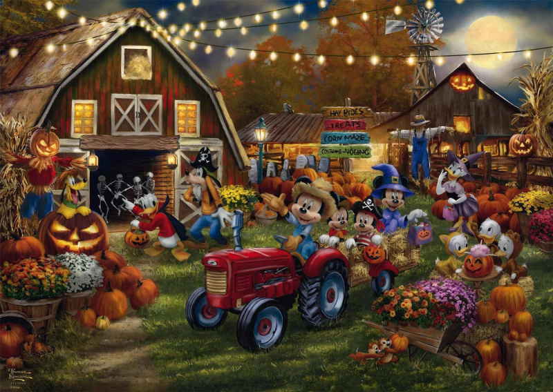 Puzzle SCHMIDT Mickey a Minnie – dýňová slavnost 1000 dílků