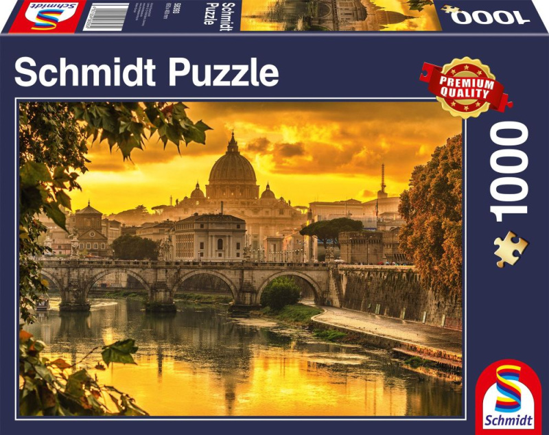 Puzzle Zlaté světlo nad Římem