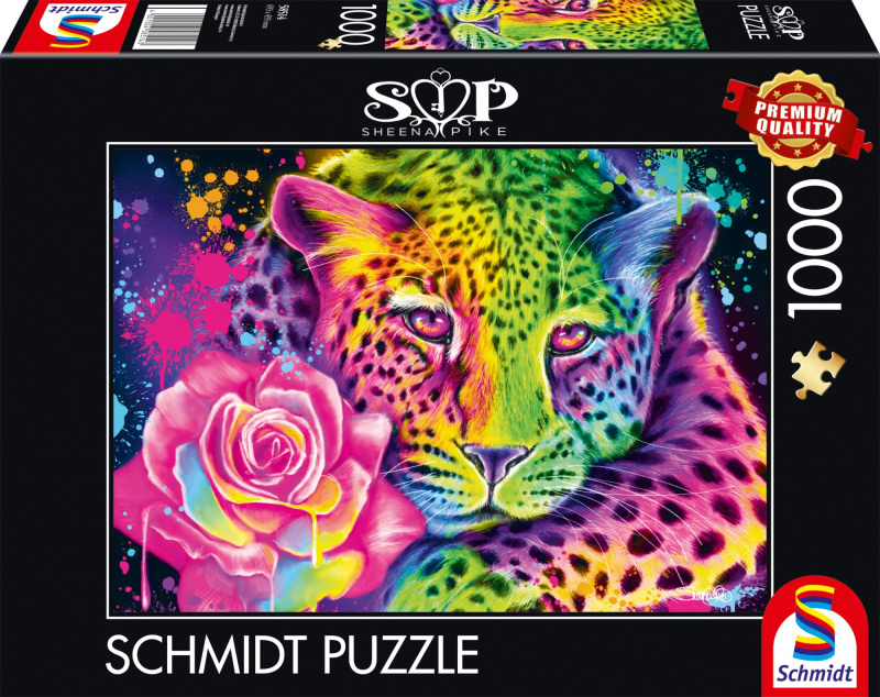 SCHMIDT Neon Leopard 1000 dílků