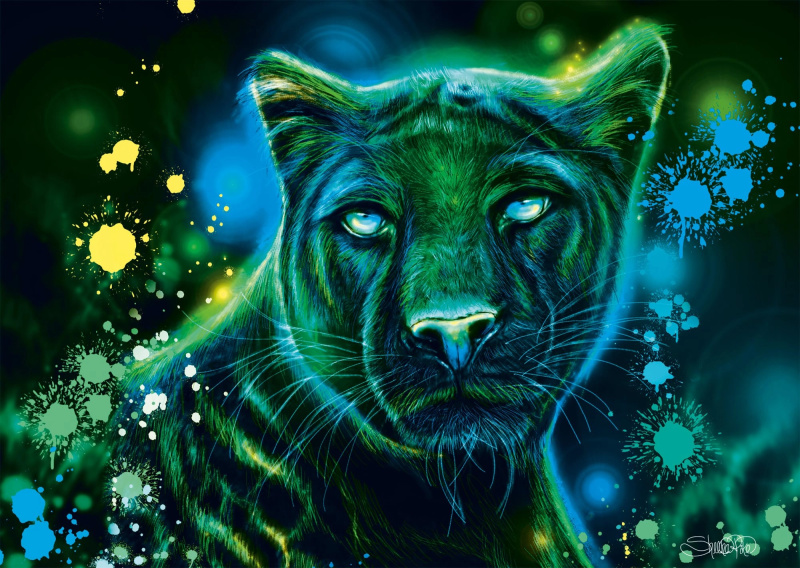 SCHMIDT Neon Panter 1000 dílků