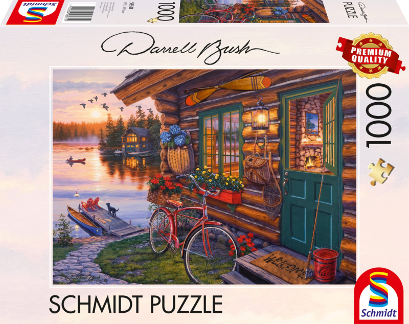 SCHMIDT Chata u jezera 1000 dílků